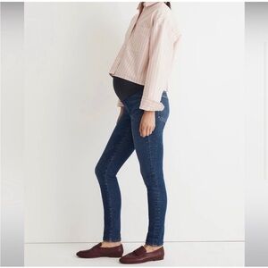 Madewell Dark Blue Skinny Maternity Jeans